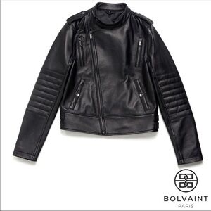 BOLVAINT Women’s Lambskin Leather Moto Jacket LIKE NEW Medium
